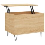 vidaXL Table basse Chêne sonoma 60x44 5x45 cm Bois d'ingénierie
