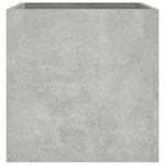 vidaXL Jardinière Gris béton 40x40x40 cm Bois d'ingénierie