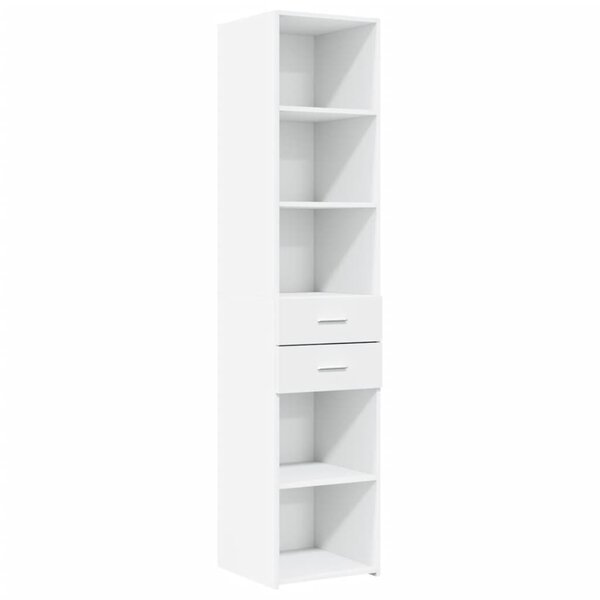vidaXL Buffet haut blanc 40x42 5x185 cm bois d'ingénierie