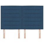 vidaXL Tête de lit LED avec des lumières à LED Bleu 144 cm tissu