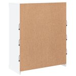 vidaXL Buffet avec lumières LED blanc 81x37x100 cm