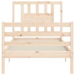 vidaXL Cadre de lit sans matelas 100x200 cm bois massif