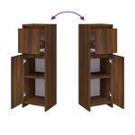 vidaXL Armoire de bain Chêne marron 30x30x95 cm Bois d'ingénierie