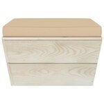 vidaXL Salon de jardin palette 6 Pièces avec coussins Épicéa imprégné