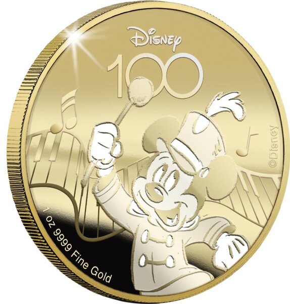 Pièce de monnaie en Or 50 Dollars g 31.1 (1 oz) Millésime 2023 Disney 100 Magical Years MICKEY MOUSE