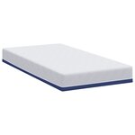 vidaXL Matelas Blanc  bleu 100 x 200 cm
