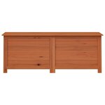 vidaXL Boîte à coussins d'extérieur Marron 150x50x56 cm Sapin massif