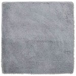 vidaXL Tapis shaggy à poils longs NAVARRA gris argenté 200x200 cm