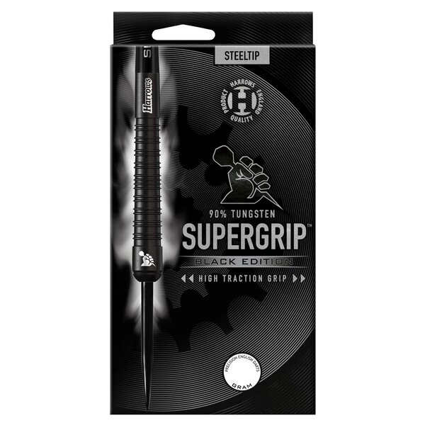 Fléchettes Supergrip 90 Black Edition pointe acier 25g