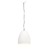 vidaXL Lampe suspendue industrielle 25 W Blanc Rond 42 cm E27