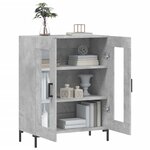 vidaXL Buffet gris béton 69 5x34x90 cm bois d'ingénierie