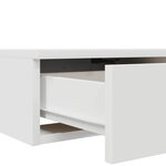 vidaXL Tiroirs de lit Blanc 135 x 36.5 x 16.5 cm Bois d'ingénierie