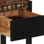 vidaXL Table console multicolore 100x35x75 cm bois massif récupération