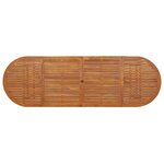 vidaXL Table à dîner de jardin 280x90x75 cm Bois d'acacia massif