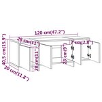 vidaXL Meuble TV chêne sonoma 120x30x40 5 cm bois d'ingénierie
