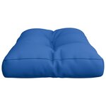 vidaXL Coussin de palette bleu royal 80x40x12 cm tissu