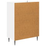 vidaXL Armoire à tiroirs Blanc brillant 66 x 34 5 x 89 5 cm