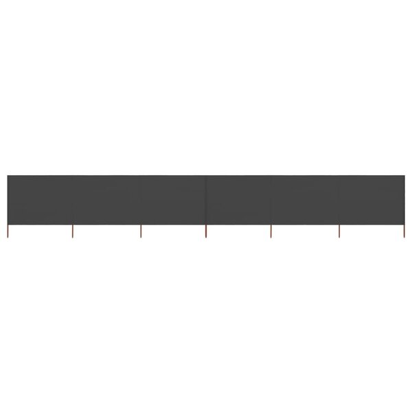vidaXL Paravent 6 panneaux Tissu 800 x 160 cm Anthracite