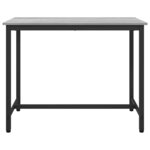 vidaXL table Gris Sonoma 100 x 50 x 76 5 cm Bois d'ingénierie et acier
