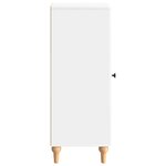 vidaXL Buffet Blanc brillant 33 x 34 5 x 90 cm Bois d'ingénierie