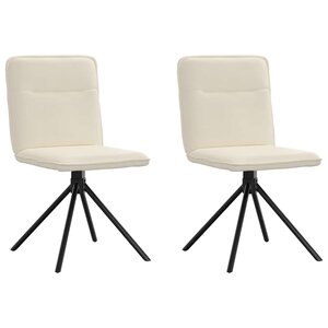 vidaXL Chaises à manger lot de 2 Lin