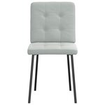 vidaXL Chaises à manger lot de 2 Gris clair Velours