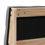 vidaXL Tête de lit capitonnée Taupe 160 cm Pin massif