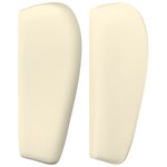 vidaXL Tête de lit avec oreilles Crème 93x23x78/88 cm Similicuir