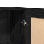 vidaXL Buffet Chêne noir 120 x 30 5 x 70 cm Bois d'ingénierie