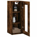 vidaXL Armoire murale chêne fumé 34 5x34x90 cm
