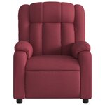 vidaXL Fauteuil de massage inclinable Rouge bordeaux Tissu
