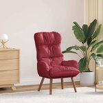 vidaXL Fauteuil relaxant Rouge bordeaux 69 x 74 x 93 cm Faux cuir