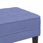 vidaXL banc Bleu jean 113 x 57 x 39 cm tissu