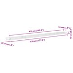 vidaXL Lit surélevé à gabion Acier galvanisé 450x30x10 cm