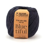 Fil de coton câblé indigo idéal pour macramé  frange et knot