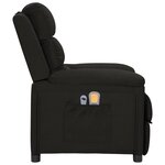 vidaXL Fauteuil électrique de massage Noir Tissu