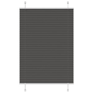 vidaXL Store plissé noir 100x150 cm largeur du tissu 99 4cm polyester