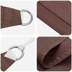 vidaXL Voile d'ombre Marron 6 x 2 m 100   polyester Oxford