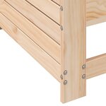 vidaXL Canapé de jardin accoudoir avec coussin bois massif de pin