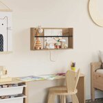 vidaXL Étagère à magazines Chêne artisanal 60 x 12 x 30 cm