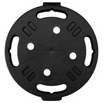 vidaXL Chariots à plantes avec roues 2 Pièces Diamètre 30 cm Noir 170 kg