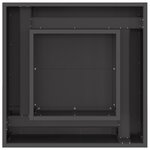 vidaXL Braise Noir 60 x 60 x 30 cm Acier laminé à froid