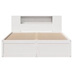 vidaXL Cadre de lit sans matelas blanc 160x200 cm bois de pin massif