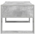 vidaXL Table basse Gris béton 92 x 53 x 45 cm Bois d'ingénierie