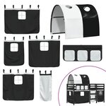 vidaXL Lit mezzanine enfants avec tunnel sans matelas 90x200 cm