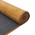 vidaXL Tapis rectangulaire naturel 70x400 cm bambou