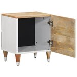 vidaXL Tables de chevet 2 Pièces 40x33 5x46 cm Bois de manguier solide