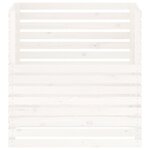 vidaXL Composteur Blanc 100x100x102 cm Bois massif de pin