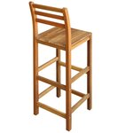 vidaXL Tabourets de bar lot de 2 bois d'acacia massif