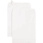 Enveloppe kraft GPV - P/50 pochettes kraft blanc autoadhésives format 24 (260x330) soufflet 30mm120g